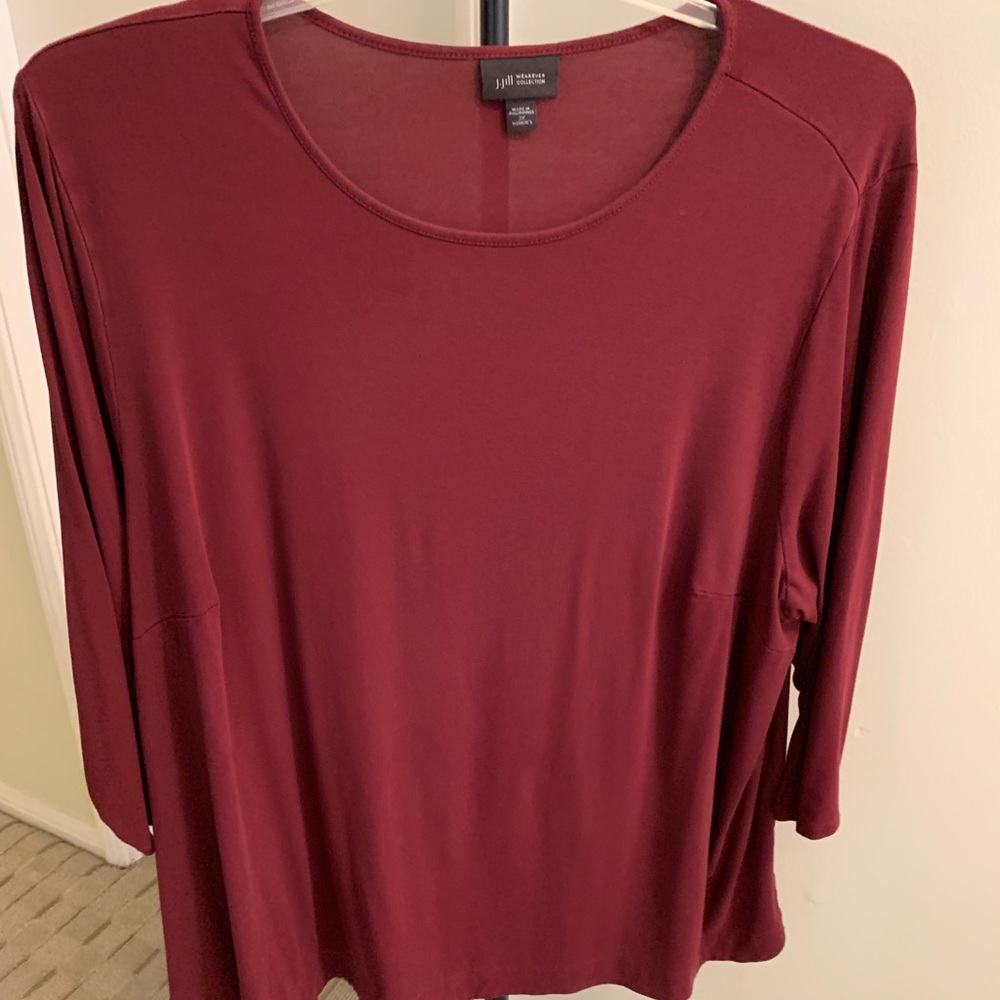 BUNDLE - Three J Jill Crew-Net Ballet-Sleeve tops